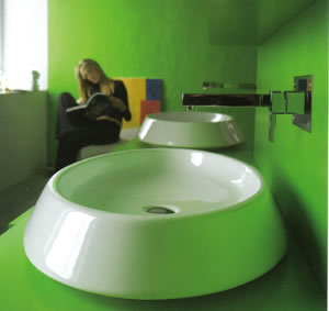 Ceramica Esedra Flat Bathroom Washbasins 