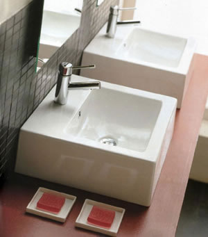 Scarabeo Square Bathroom Sinks