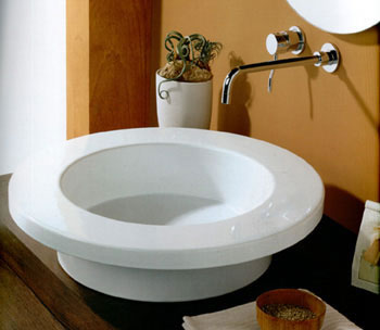White Stone Tex Bathroom Basins